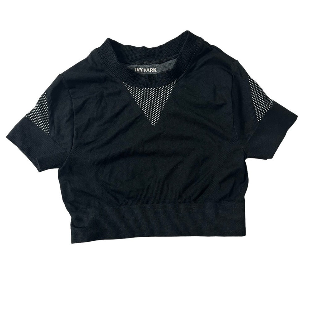 IVY PARK Cropped top with Mesh inert detail